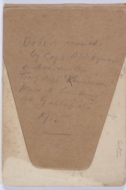 Item 03: Arthur Wellesley Hyman message book, 1915 - Page 1