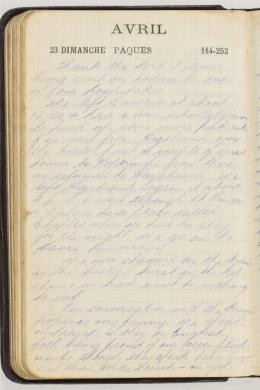 Item 02: Leslie Kemnitz Stuart diary, 4 March-28 December 1916 - Page 124