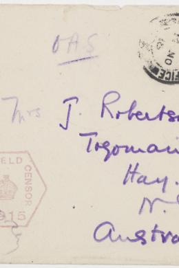 Item 02: J. B. Metcalfe letters, 1915-1918 - Page 5