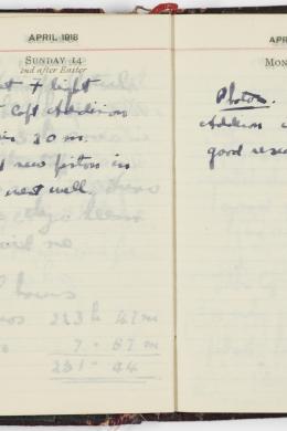 Item 02: Sir Hudson Fysh diary, 1918 - Page 48