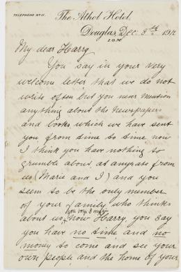 Series 04: Annie Livesey letters, 1912-1917