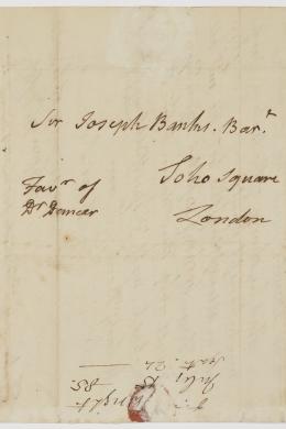 Letter received by Banks from William Wright, 1785  (Series14.09) - No. 0004
