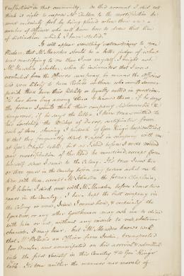 Copy of a letter received by Elizabeth Bligh from Henry Fulton, 1809 (Series 42.&hellip;
