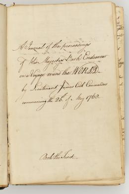 James Cook - A Journal of the proceedings of His Majesty's Bark Endeavour on a v&hellip;