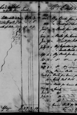 Series 10: Thomas Hassall, cash account book, 1819-1826: No. 06