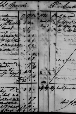 Series 10: Thomas Hassall, cash account book, 1819-1826: No. 07