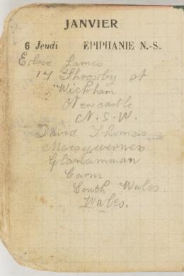 Item 01: Peter Turnbull diary, 6 February-31 December 1916: No. 014